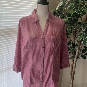 Sonoma - Womens Snap Up Blouse
